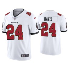 Men's Tampa Bay Buccaneers #24 2020 Carlton Davis White Vapor Limited Jersey