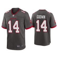 Men's Tampa Bay Buccaneers #14 2020 Chris Godwin Pewter Game Jersey