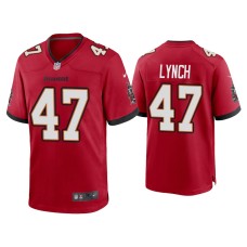 Men's Tampa Bay Buccaneers #47 2020 John Lynch Red Game Jersey