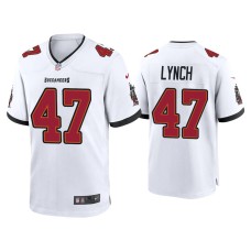 Men's Tampa Bay Buccaneers #47 2020 John Lynch White Game Jersey