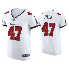 Men's Tampa Bay Buccaneers #47 2020 John Lynch White Vapor Elite Jersey