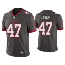 Men's Tampa Bay Buccaneers #47 2020 John Lynch Pewter Vapor Limited Jersey