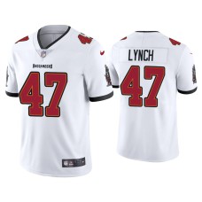 Men's Tampa Bay Buccaneers #47 2020 John Lynch White Vapor Limited Jersey