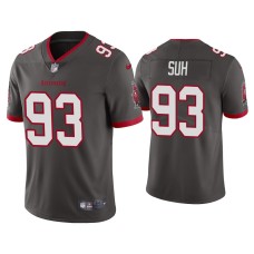 Men's Tampa Bay Buccaneers #93 2020 Ndamukong Suh Pewter Vapor Limited Jersey