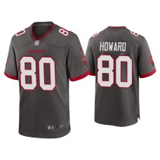 Men's Tampa Bay Buccaneers #80 2020 O.J. Howard Pewter Game Jersey