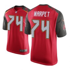 Men's Tampa Bay Buccaneers #74 Red Ali Marpet Nike Game Jersey