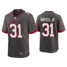 Men's Tampa Bay Buccaneers #31 Antoine Winfield Jr. Pewter 2020 NFL Draft Alternate Game Jersey