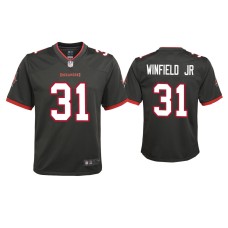 Men's Tampa Bay Buccaneers #31 Antoine Winfield Jr. Pewter 2020 NFL Draft Alternate Game Jersey