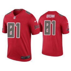 Men's Tampa Bay Buccaneers #81 Color Rush Legend Antonio Brown Red Jersey