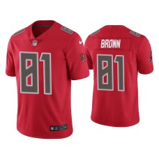 Men's Tampa Bay Buccaneers #81 Color Rush Limited Antonio Brown Red Jersey