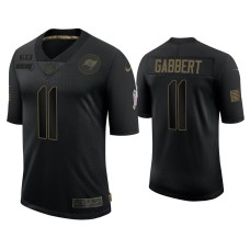 Men's Tampa Bay Buccaneers #11 Blaine Gabbert Black 2020 Salute to Service Limited Jersey