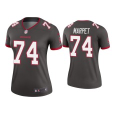 Women's Tampa Bay Buccaneers #74 Ali Marpet Pewter Legend Jersey