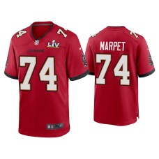 Men's Tampa Bay Buccaneers #74 Ali Marpet Super Bowl LV Red Game Jersey