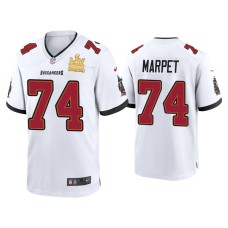 Men's Tampa Bay Buccaneers #74 Ali Marpet Super Bowl LV Champions White Game Jersey