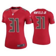 Women's Tampa Bay Buccaneers #31 Color Rush Legend Antoine Winfield Jr. Red Jersey