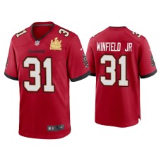 Men's Tampa Bay Buccaneers #31 Antoine Winfield Jr. Super Bowl LV Champions Red Game Jersey