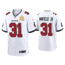 Men's Tampa Bay Buccaneers #31 Antoine Winfield Jr. Super Bowl LV Champions White Game Jersey