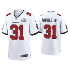 Men's Tampa Bay Buccaneers #31 Antoine Winfield Jr. Super Bowl LV White Game Jersey