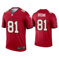 Men's Tampa Bay Buccaneers #81 Antonio Brown Red Legend Jersey