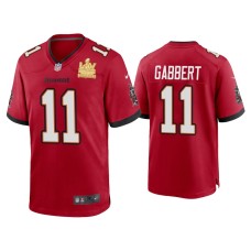 Men's Tampa Bay Buccaneers #11 Blaine Gabbert Super Bowl LV Champions Red Game Jersey