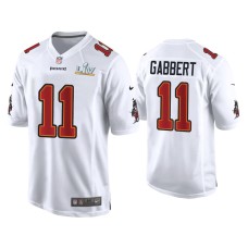 Men's Tampa Bay Buccaneers #11 Blaine Gabbert Super Bowl LV White Game Fashion Jersey