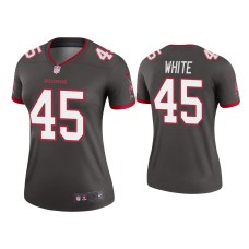 Women's Tampa Bay Buccaneers #45 Devin White Pewter Legend Jersey