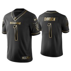 Men's Tampa Bay Buccaneers #1 Golden Edition Vapor Limited Jaelon Darden Black Jersey