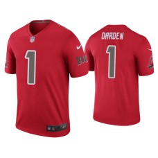 Men's Tampa Bay Buccaneers #1 Color Rush Legend Jaelon Darden Red Jersey