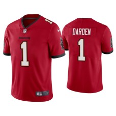 Men's Tampa Bay Buccaneers #1 Jaelon Darden Vapor Limited Red Jersey