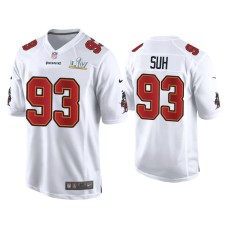 Men's Tampa Bay Buccaneers #93 Ndamukong Suh Super Bowl LV White Game Fashion Jersey