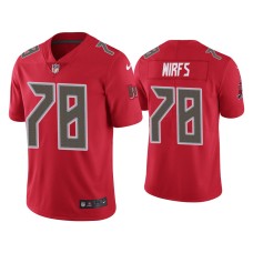 Men's Tampa Bay Buccaneers #78 Color Rush Limited Tristan Wirfs Red Jersey