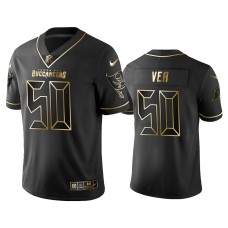 Men's Tampa Bay Buccaneers #50 Golden Edition Vapor Untouchable Limited Vita Vea Black Jersey