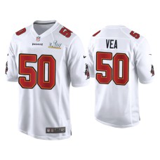 Men's Tampa Bay Buccaneers #50 Vita Vea Super Bowl LV White Game Fashion Jersey