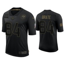 Men's Tampa Bay Buccaneers #84 Cameron Brate Black 2020 Salute to Service Limited Jersey