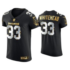 Men's Tampa Bay Buccaneers #33 Jordan Whitehead Black Golden Edition Elite Jersey