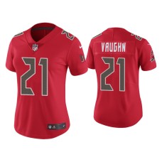 Women's Tampa Bay Buccaneers #21 Color Rush Limited Ke'Shawn Vaughn Red Jersey