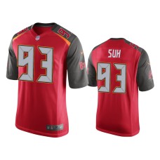 Men's Tampa Bay Buccaneers #93 Ndamukong Suh Red Game Jersey