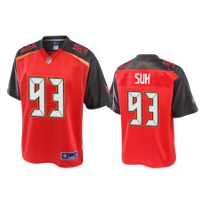 Men's Tampa Bay Buccaneers #93 Ndamukong Suh Red Pro Line Jersey