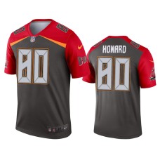 Men's Tampa Bay Buccaneers #80 O.J. Howard Pewter Inverted Legend Jersey