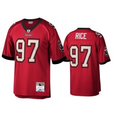 Men's Tampa Bay Buccaneers #97 Simeon Rice Red Legacy Replica Jersey