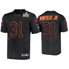 Men's Tampa Bay Buccaneers #31 Antoine Winfield Jr. Black Super Bowl LV Jersey