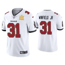 Men's Tampa Bay Buccaneers #31 Antoine Winfield Jr. Super Bowl LV Champions White Vapor Limited Jersey