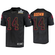 Men's Tampa Bay Buccaneers #14 Chris Godwin Black Super Bowl LV Jersey