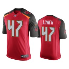 Men's Tampa Bay Buccaneers #47 John Lynch 100th Season Red Vapor Limited Jersey