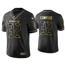 Men's Tampa Bay Buccaneers #32 Mike Edwards Black NFC Defensive Player of the Week Golden Limited Jersey