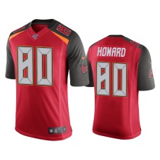 Men's Tampa Bay Buccaneers #80 O.J. Howard 100th Season Red Vapor Limited Jersey