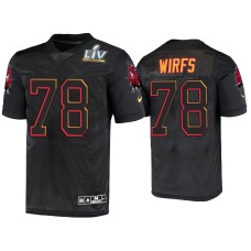 Men's Tampa Bay Buccaneers #78 Tristan Wirfs Black Super Bowl LV Jersey