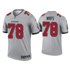 Men's Tampa Bay Buccaneers #78 Tristan Wirfs Gray Inverted Legend Jersey