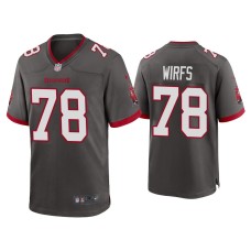 Men's Tampa Bay Buccaneers #78 Tristan Wirfs Pewter 2020 NFL Draft Alternate Game Jersey