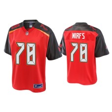 Men's Tampa Bay Buccaneers #78 Tristan Wirfs Red Pro Line Jersey